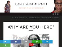 Tablet Screenshot of carolynshadrach.com